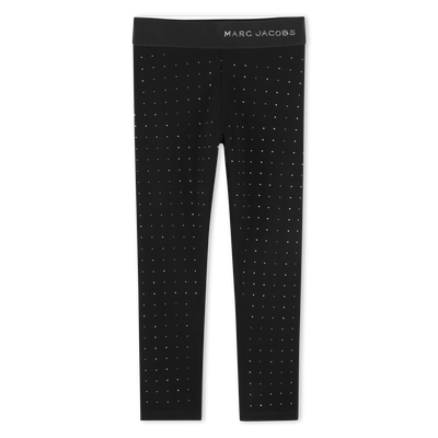 Unifarbene Leggings mit Strass MARC JACOBS GIRL