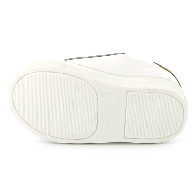 Ledersneakers mit Klett KARL LAGERFELD KIDS 
                        GIRL