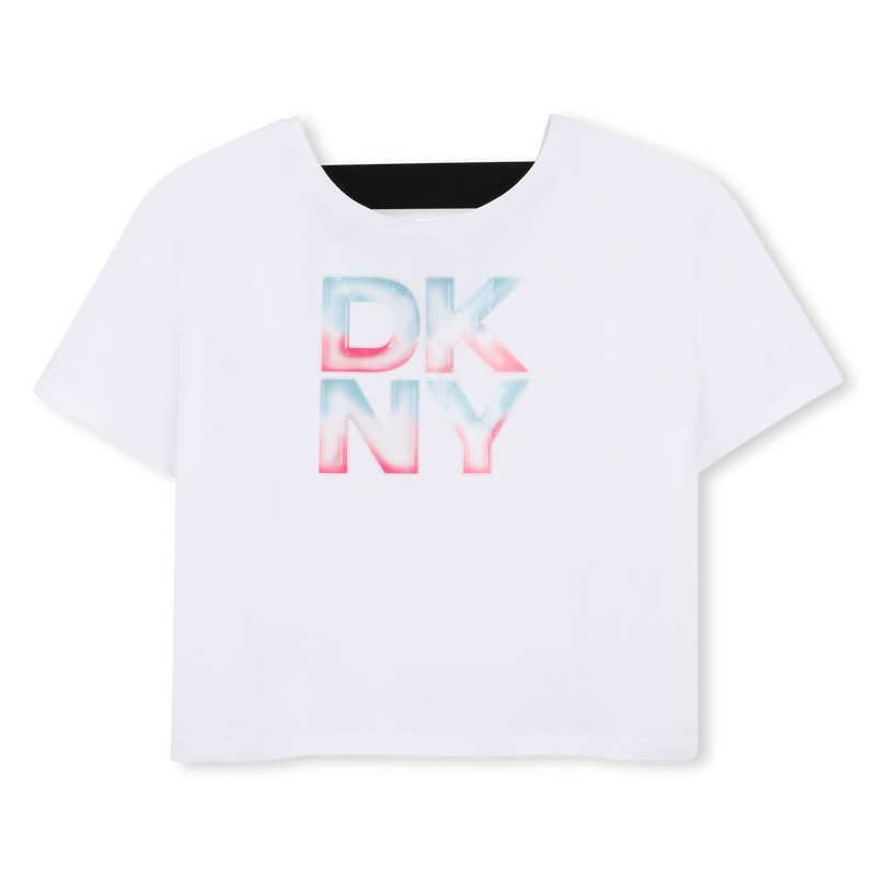 KURZ&Auml;RMELIGES T-SHIRT DKNY 
                        GIRL