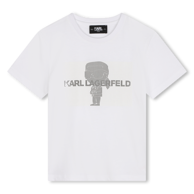Kurz&auml;rmliges Baumwoll-Shirt KARL LAGERFELD KIDS BOY