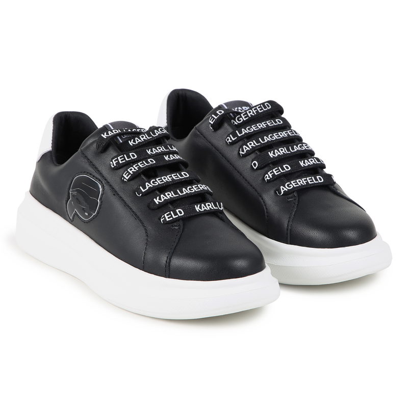 Low-Sneaker aus Leder KARL LAGERFELD KIDS 
                        BOY