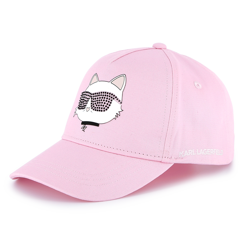 Verstellbares Baumwoll-Cap KARL LAGERFELD KIDS 
                        GIRL