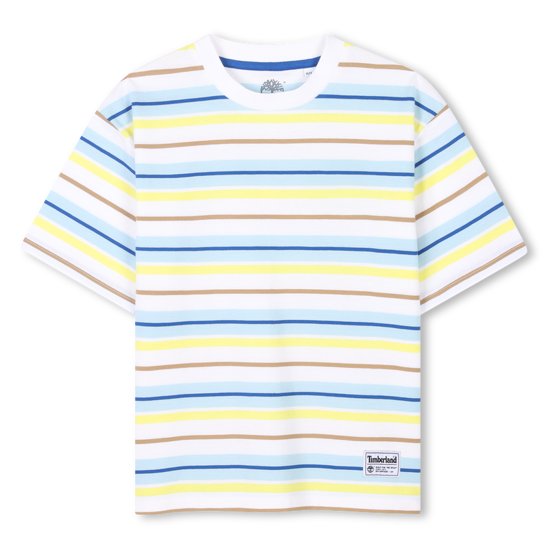 Weites, gestreiftes T-Shirt TIMBERLAND 
                        BOY