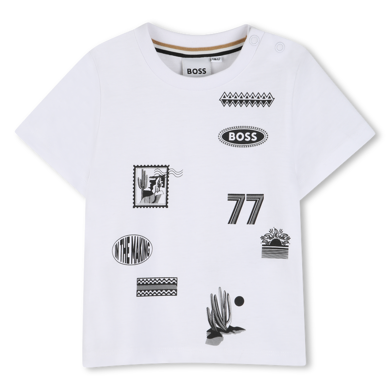 KURZ&Auml;RMELIGES T-SHIRT BOSS 
                        BOY