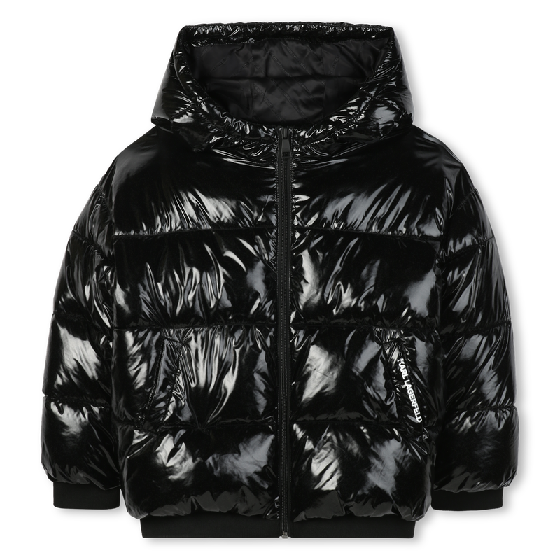 Daunenjacke mit Kapuze KARL LAGERFELD KIDS 
                        GIRL