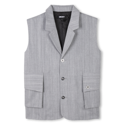 &Auml;rmellose Jacke mit Streifen DKNY GIRL