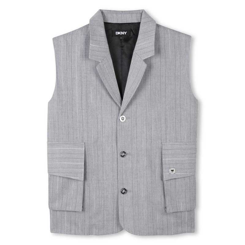 &Auml;rmellose Jacke mit Streifen DKNY 
                        GIRL