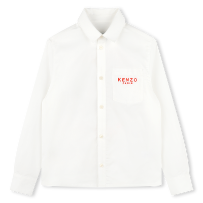 Besticktes Baumwoll-Hemd KENZO KIDS BOY
