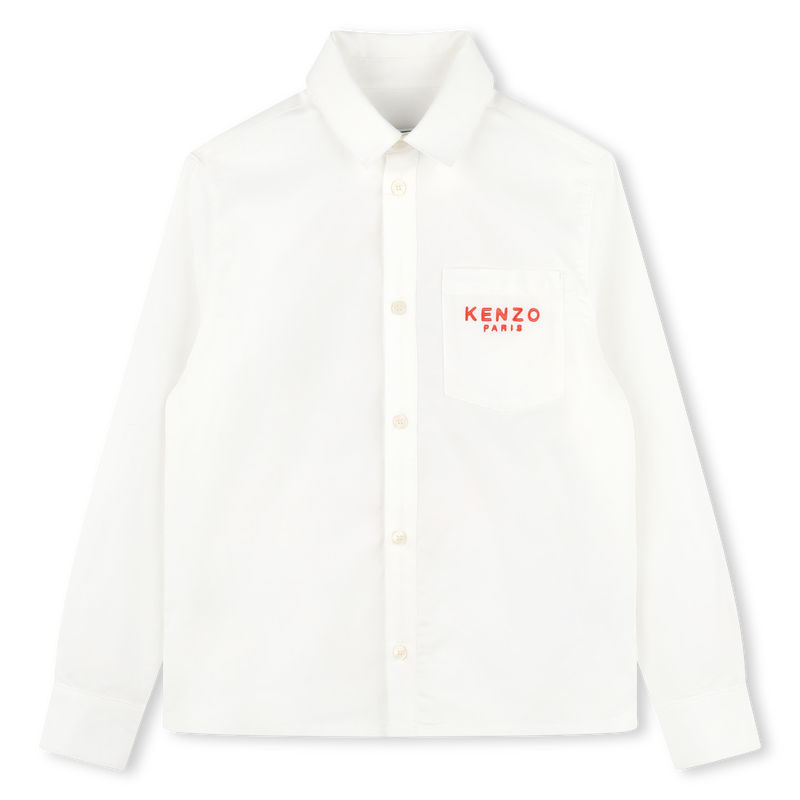 Besticktes Baumwoll-Hemd KENZO KIDS 
                        BOY