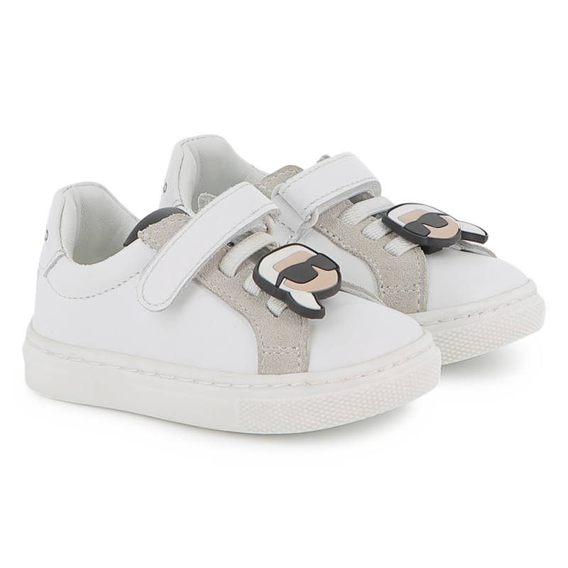 Low-Top-Sneaker aus Rindsleder KARL LAGERFELD KIDS 
                        UNISEX