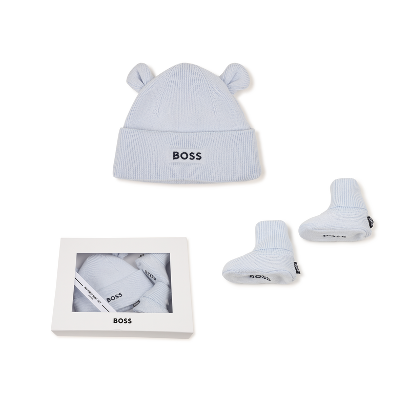 M&uuml;tze und Socken Set BOSS 
                        JUNGE