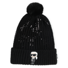 Strickm&uuml;tze mit Bommel KARL LAGERFELD KIDS 
                    GIRL
