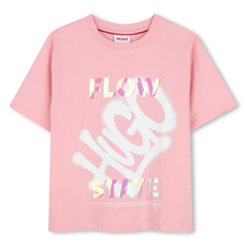 T-Shirt mit kurzen &Auml;rmeln HUGO 
                        M&Auml;DCHEN