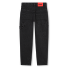 Weite, unifarbene Jeans HUGO 
                    BOY