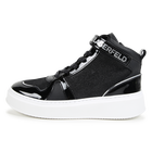 High-Top-Sneaker aus Leder KARL LAGERFELD KIDS 
                    GIRL