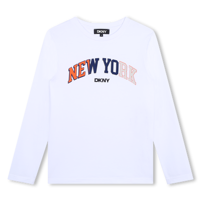 Langarm-T-Shirt aus Baumwolle DKNY BOY