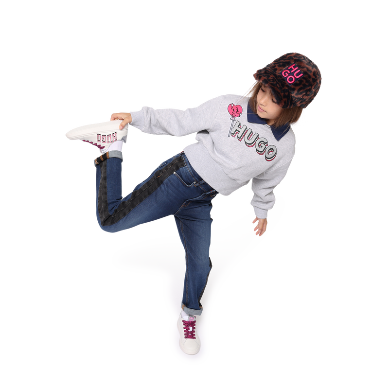 Jeans mit seitlichen Einsätzen HUGO 
                        GIRL