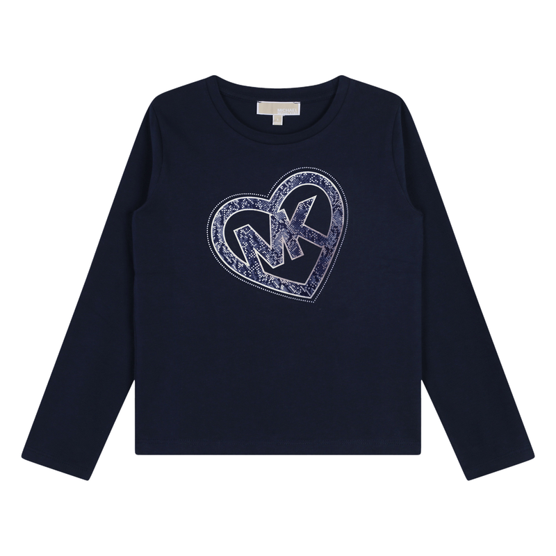 Langarm-T-Shirt aus Baumwolle MICHAEL KORS 
                        GIRL