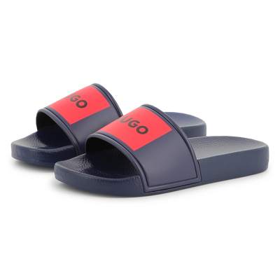 Pantoletten mit Badges HUGO BOY