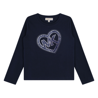 Langarm-T-Shirt aus Baumwolle MICHAEL KORS GIRL