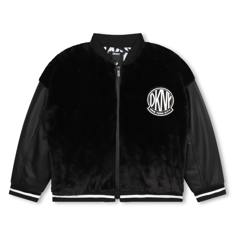 Jacke aus flauschigem Fleece DKNY 
                        GIRL