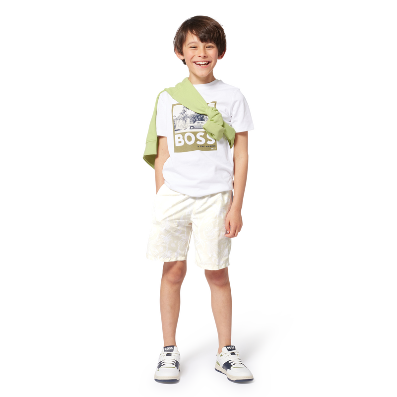 Schn&uuml;rsneaker aus Materialmix BOSS 
                        BOY