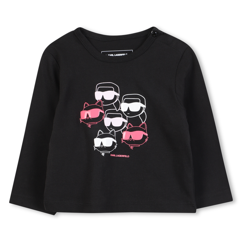 Langarm-T-Shirt KARL LAGERFELD KIDS 
                        GIRL