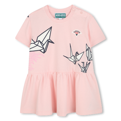 Kurz&auml;rmliges Kleid KENZO KIDS GIRL