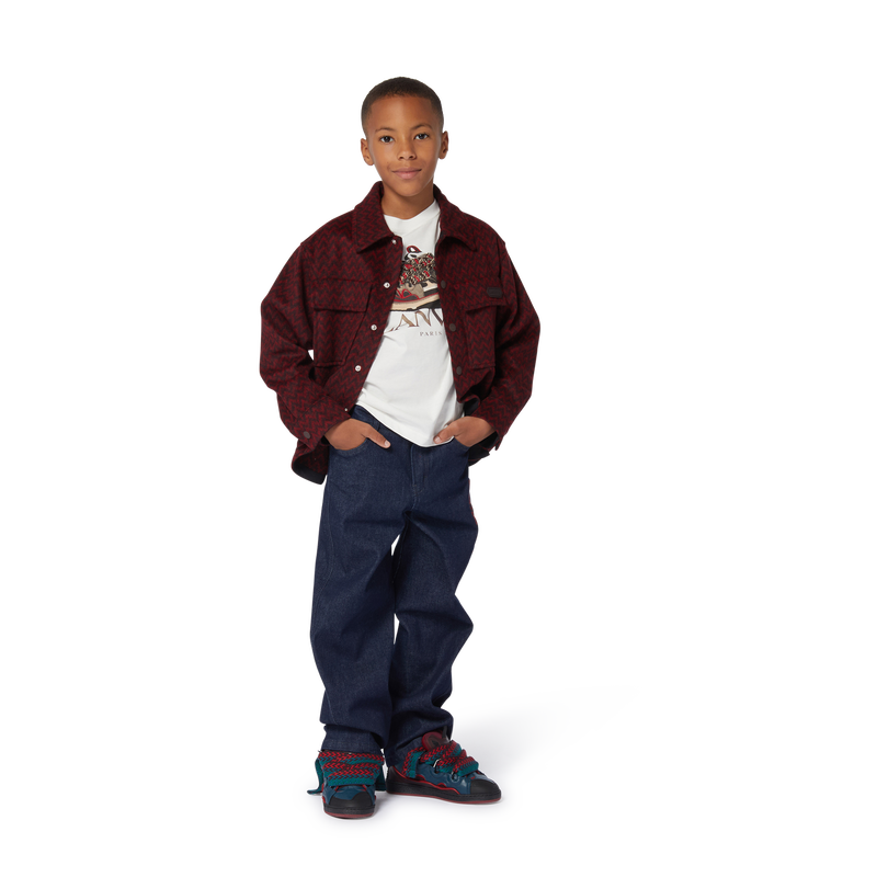 Fleecejacke mit Print LANVIN 
                        BOY