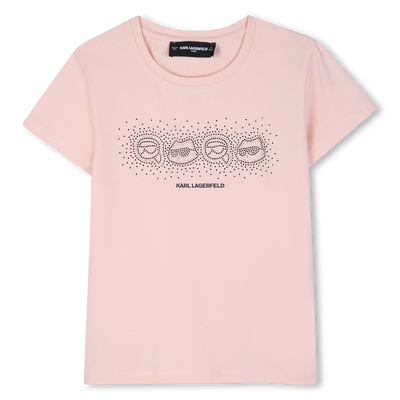 T-Shirt mit kurzen &Auml;rmeln KARL LAGERFELD KIDS GIRL