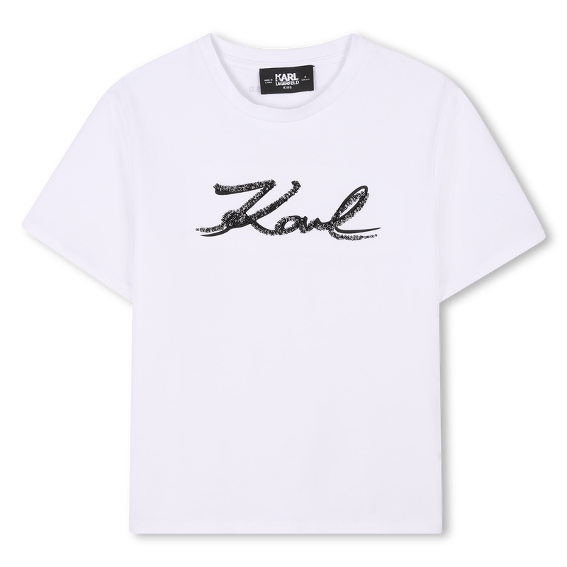 T-Shirt mit Pailletten KARL LAGERFELD KIDS 
                        GIRL