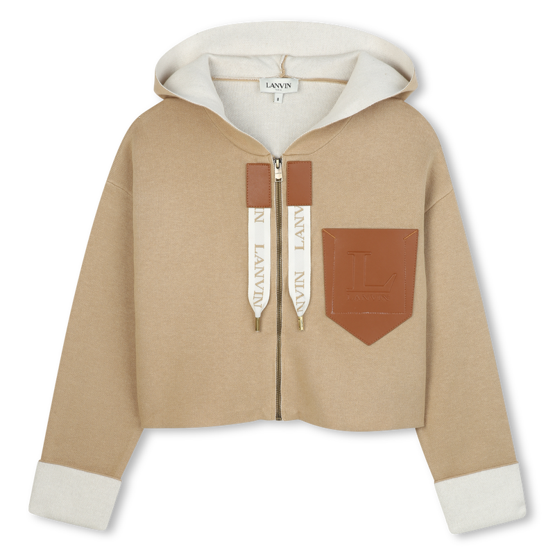 Cardigan aus Strick mit Kapuze LANVIN 
                        GIRL