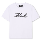 T-Shirt mit Pailletten KARL LAGERFELD KIDS 
                    GIRL