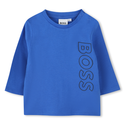 Baumwoll-Shirt mit Logo BOSS BOY
