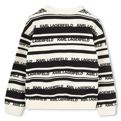 Gestreiftes Sweatshirt KARL LAGERFELD KIDS BOY