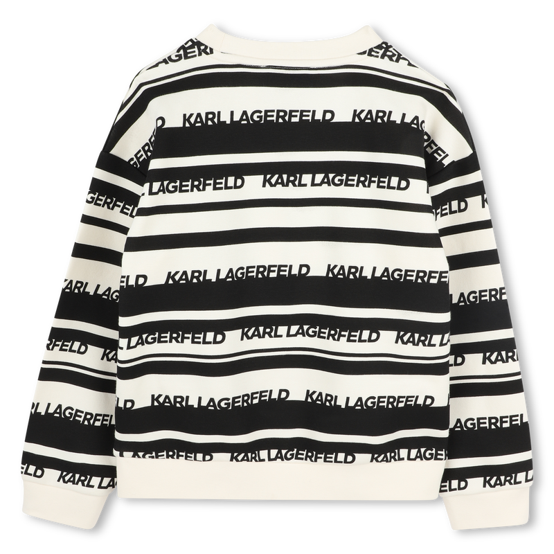 Gestreiftes Sweatshirt KARL LAGERFELD KIDS 
                        BOY