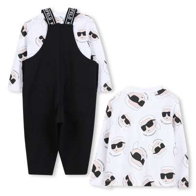 Set aus Overall und T-Shirt KARL LAGERFELD KIDS BOY