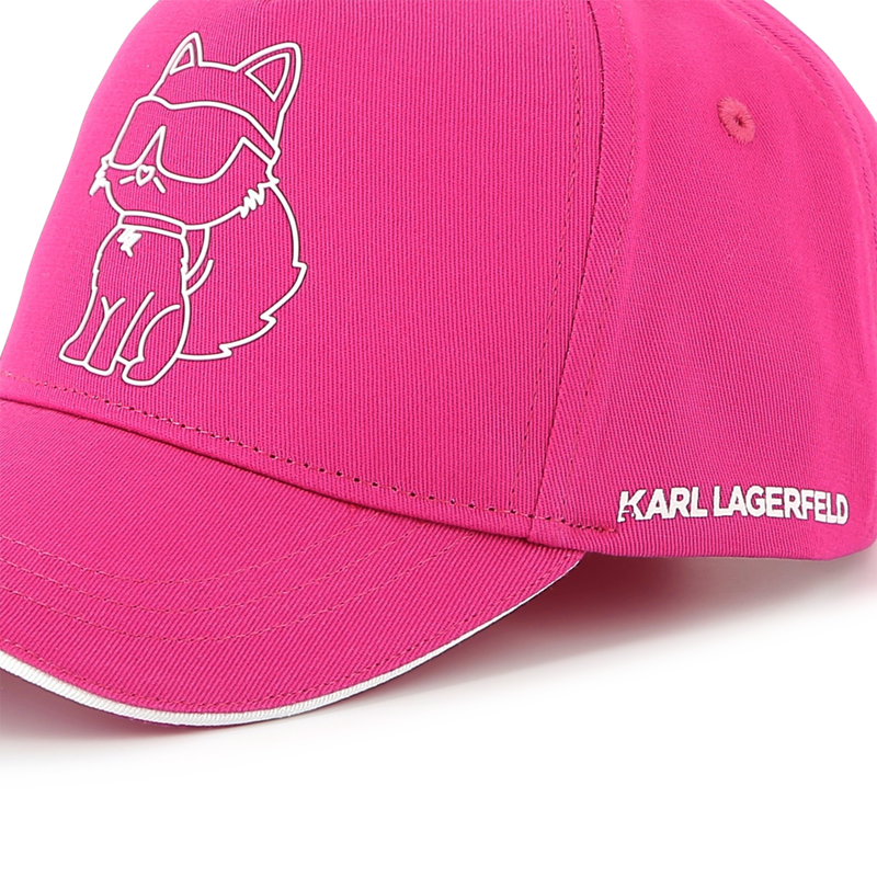 Verstellbares Baumwoll-Cap KARL LAGERFELD KIDS 
                        GIRL