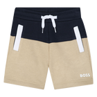 Zweifarbige Sweatshorts, MARINE, hi-res