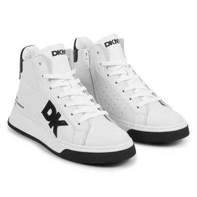 Schn&uuml;rsneaker aus Leder DKNY UNISEX