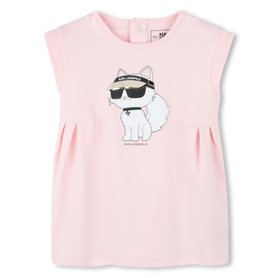 Ausgestelltes Kleid mit Grafik KARL LAGERFELD KIDS GIRL