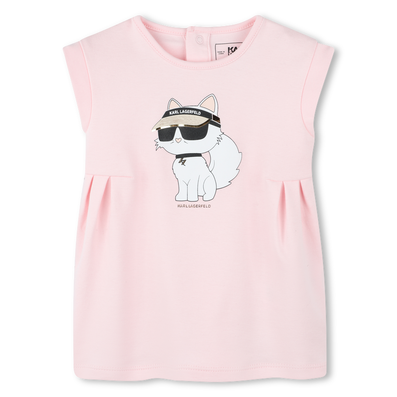 Ausgestelltes Kleid mit Grafik KARL LAGERFELD KIDS 
                        GIRL