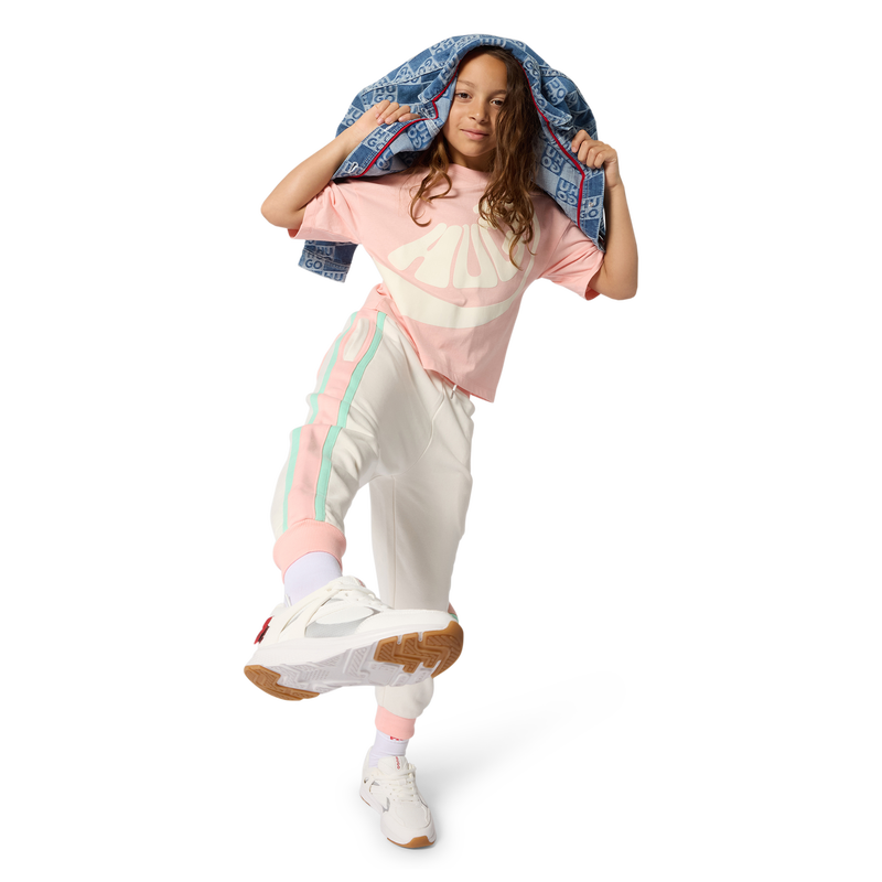 KURZ&Auml;RMELIGES T-SHIRT HUGO 
                        GIRL