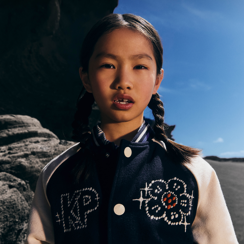 Bomberjacke mit Druckknopfverschluss KENZO KIDS 
                        GIRL