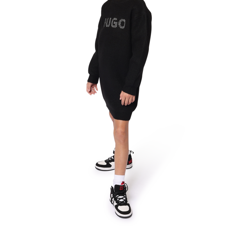 Pulloverkleid mit Nieten HUGO 
                        GIRL
