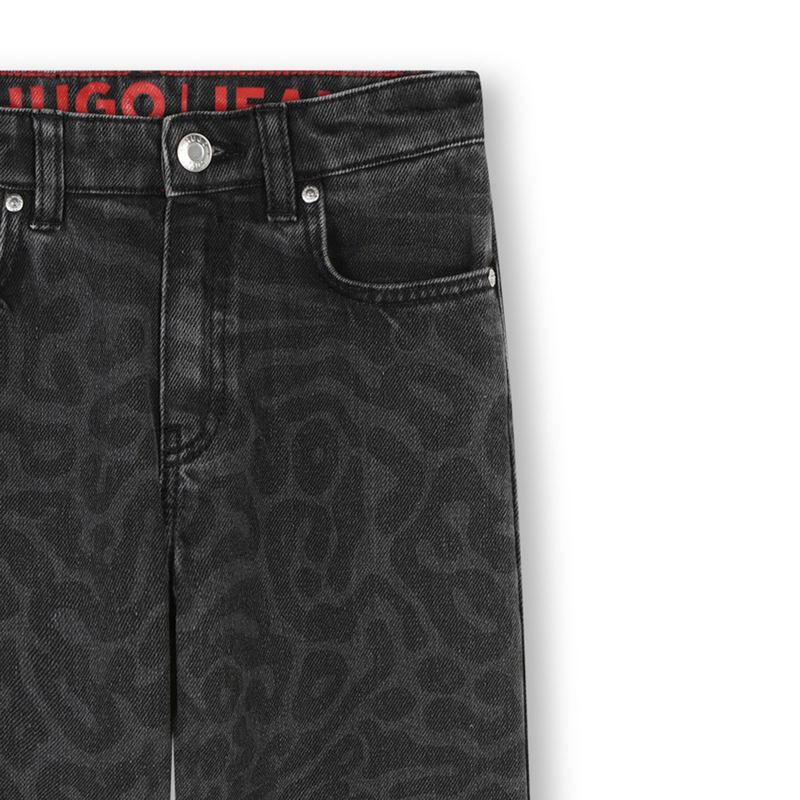 Bedruckte Jeans im Used Look HUGO 
                        GIRL