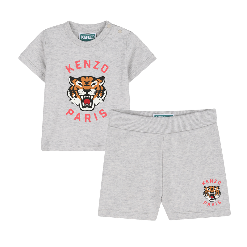 SET AUS T-SHIRT UND BERMUDASHORTS KENZO KIDS 
                        BOY