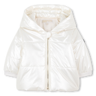 Gl&auml;nzende Daunenjacke mit Kapuze MICHAEL KORS 
                    GIRL