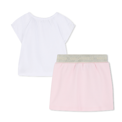 SET AUS T-SHIRT UND ROCK KARL LAGERFELD KIDS GIRL
