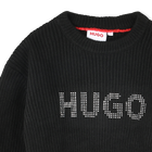 Kurzer Pulli mit Nieten-Logo HUGO 
                    GIRL